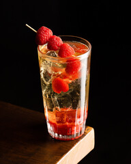 cocktail with strawberry