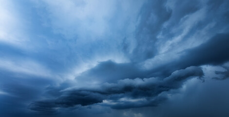 Blue storm clouds. Abstract natural background or texture.