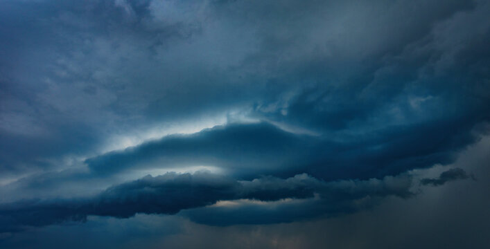 Blue storm clouds. Abstract natural background or texture.