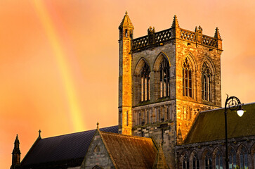 Rainbow on Paisley Abbey
