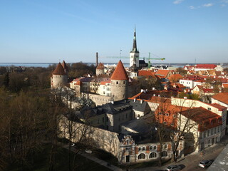 Obraz premium View of Tallinn from Patkuli Lookout Point (Patkuli vaateplats), Tallinn Estonia