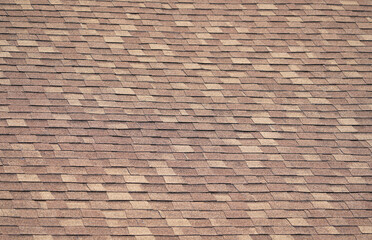 close up on roof shingle as background