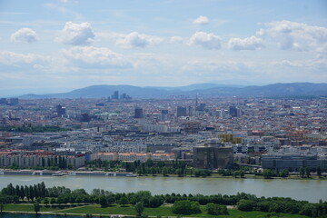 A view across Vienna from the Donauturm
