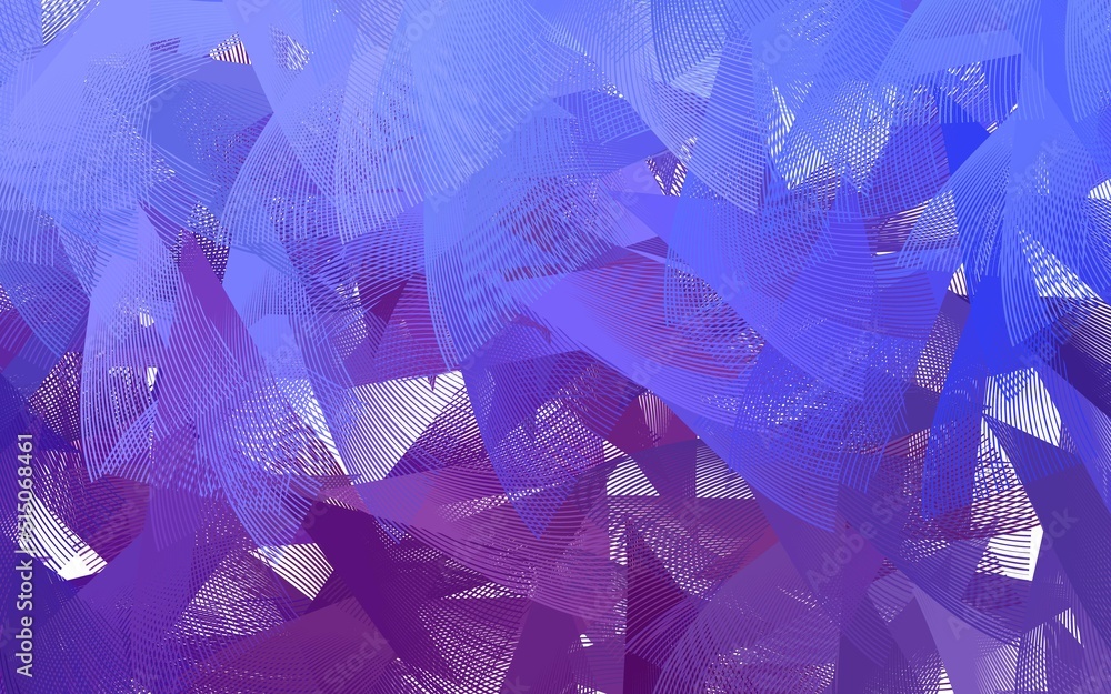 Poster light blue, red vector texture with abstract forms.