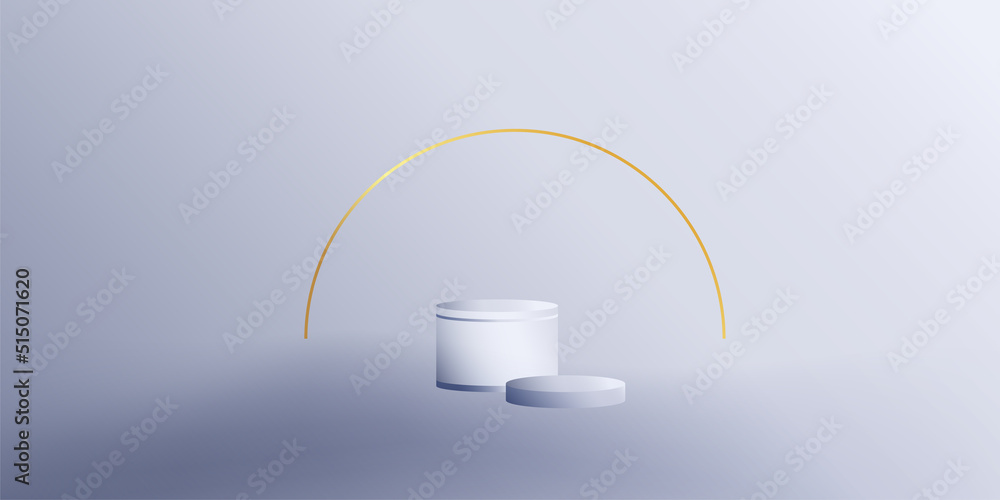 Aufkleber product podium in pastel colors with a minimalist style. trendy background with an empty podium to d