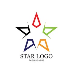 Fototapeta premium Star icon Template vector illustration design