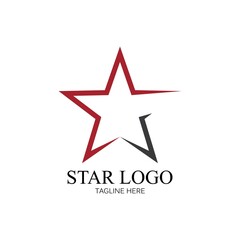 Star icon Template vector illustration design