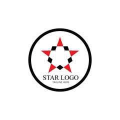 Star icon Template vector illustration design