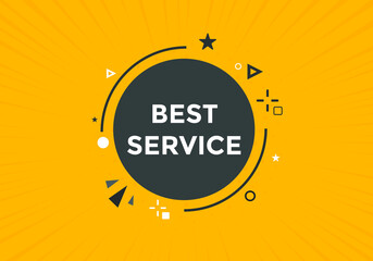 Best service Colorful web banner. vector illustration
