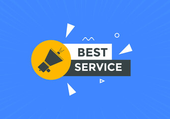 Best service Colorful web banner. vector illustration
