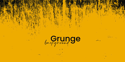 Yellow Grunge banner. Vector illustration.