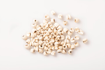 Job's tears seed on white background.