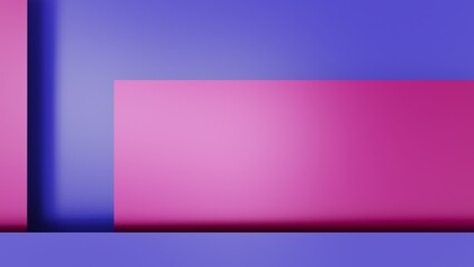 Fototapeta premium Overlapping pink-purple paper planes layer. Abstract background. 3D high quality rendering. 3D illustration. 3D CG.