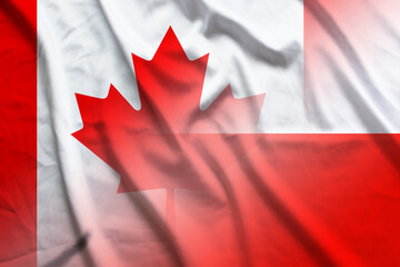 Canada and Poland political flag international negotiation POL CMR