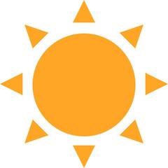 Sun Summer Icon Vector Design Illustration on white background.1.eps