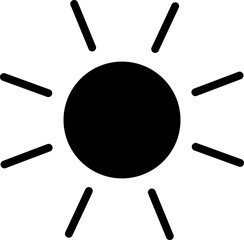 Sun Summer Icon Vector Design Illustration on white background.1.eps