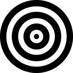 black and white target