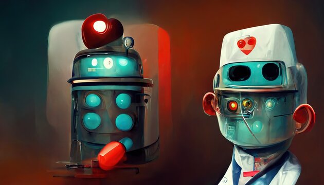 Artificial Intelligence AI Doctor Offer Patients More Accessibility To Healthcare At Lower Costs AI Job Automation, Conceptual Illustration