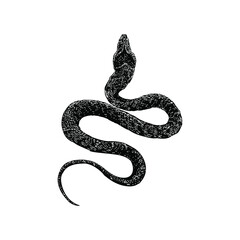 false cobra hand drawing vector illustration isolated on background