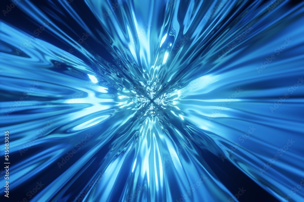 Poster futuristic wormhole high speed tunnel background 3d rendering