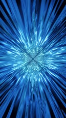 Futuristic Wormhole High Speed Tunnel vertical Background 3D rendering