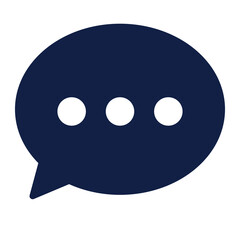 Fototapeta premium chat glyph icon