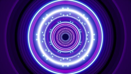 Multi shapes stack art background with shining circle and dot lights