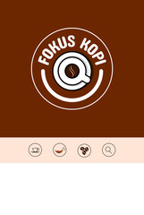 hot coffe logo, Coffee Shop Logo, Badge and Label Design for cafe, restaurant, cafe, bar, coffee logo concept dentity for Restaurant