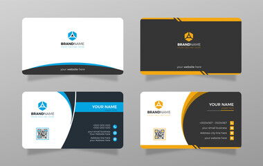 Business card template design bundle.