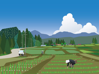 信州蓼科の田舎風景