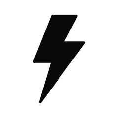 Lightning icon. Energy, charging sign. vector illustration
