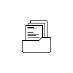 document icon logo vector design