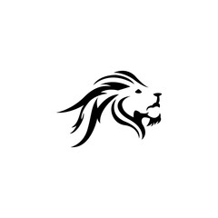 lion head icon logo vector design