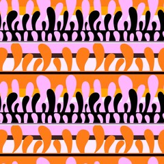 Summer abstract seamless waves pattern for fabrics and wrapping paper and clothes print and kids