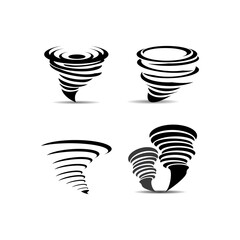 tornado icon logo vector design