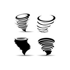 tornado icon logo vector design