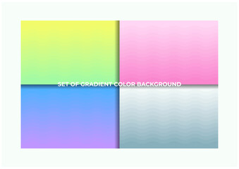 set of gradient color backgrounds