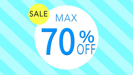 70%割引を表示する背景