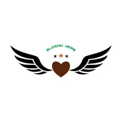 the flying love logo and the three stars are perfect for the cover design
