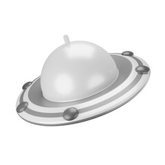 3D illustration ufo
