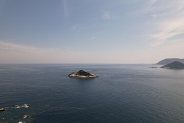 ドローンショット　孤島