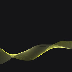 abstract golden wave background