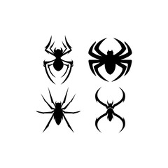 Spider icon logo vector design