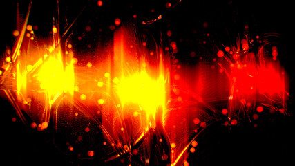 Fototapeta na wymiar Abstract dark background with glowing lines.