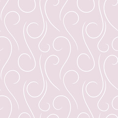 seamless pattern with smooth hand drawn ribbon lines simple decorative festive background