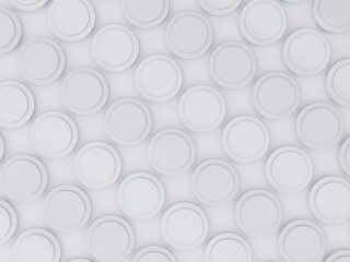 3d top view background white round columns for products add