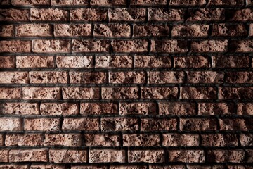 brick wall with deep shadows 3d background for design