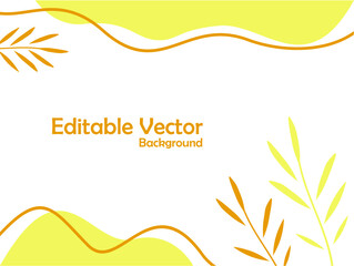 Abstract floral organic vector background templete for presentation or power point templete.