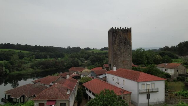Medieval Castle of Lapela. Mon&ccedil;&atilde;o, Portugal