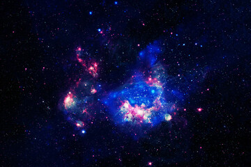 Beautiful space nebula. Elements of this image furnished by NASA